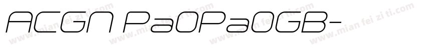 ACGN Pa0Pa0GB字体转换